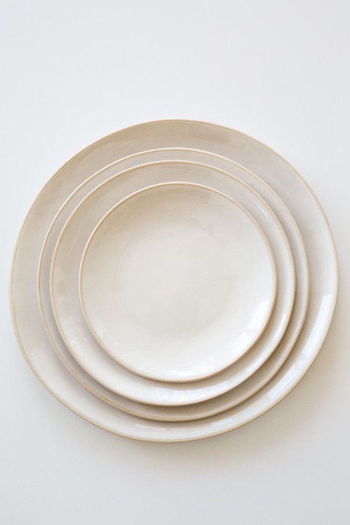 Linen White Dinner Plate
