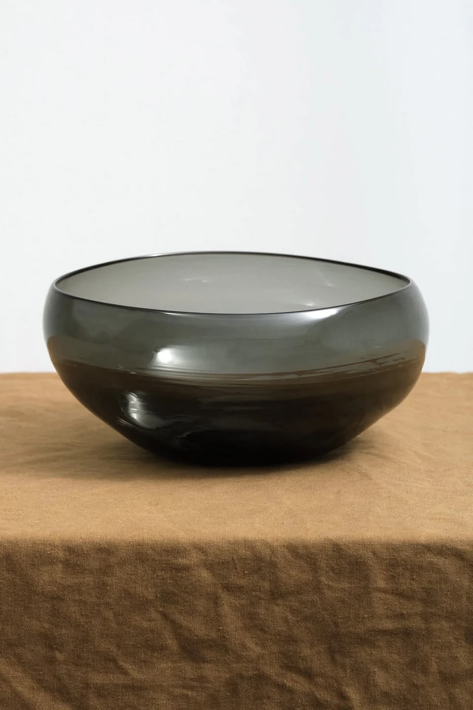 Smoke Satin Serving Bowl