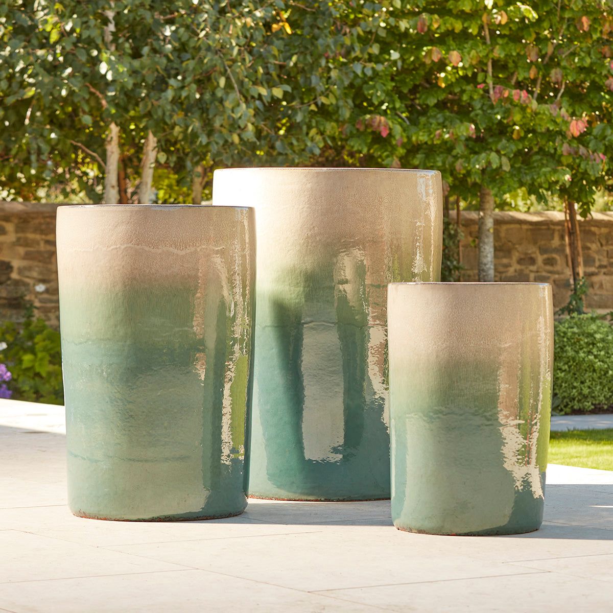Veil Glaze Tall Planter